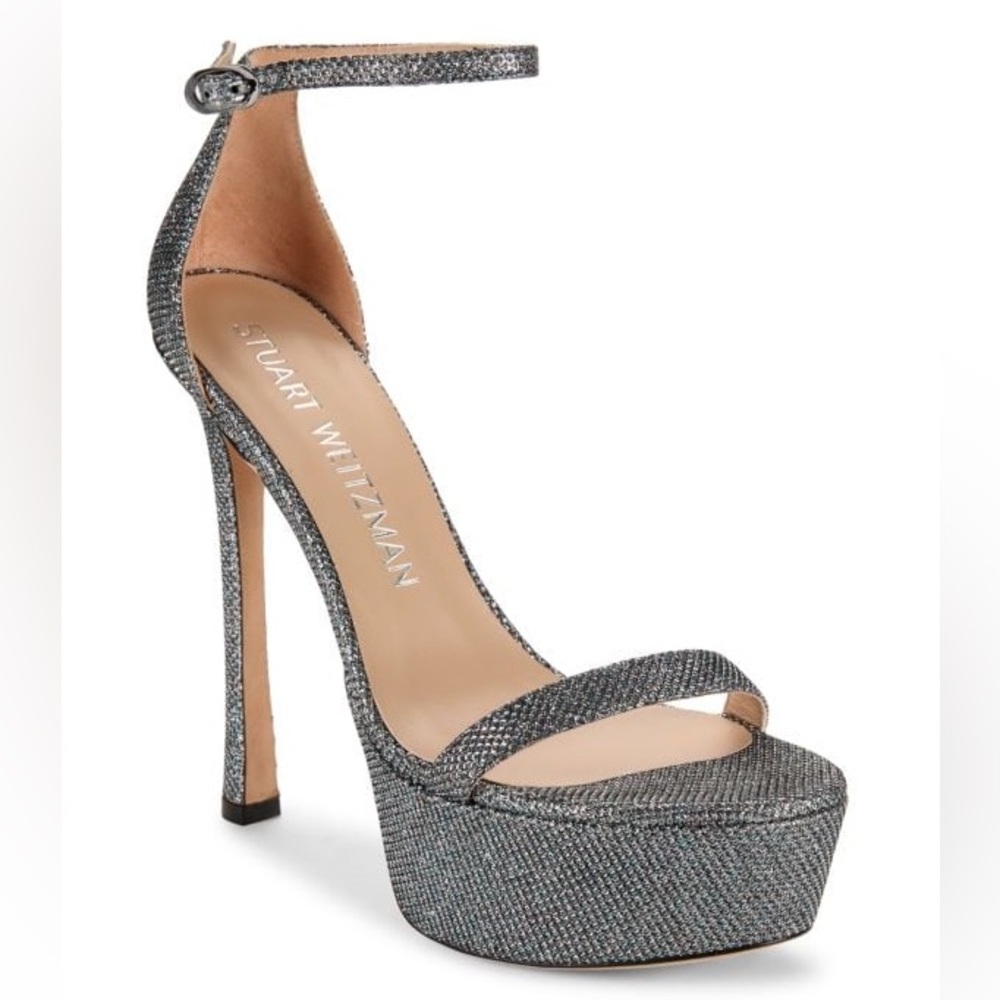 New Stuart Weitzman Nudistcurve Open Toe Platform… - image 1